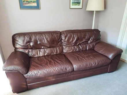 Photo of free Leather sofa 3 seater (cockermouth) #4