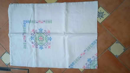Photo of free Embroidered linen tablecloth (New Marston OX3) #1
