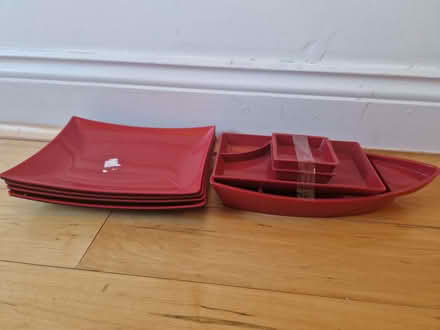 Photo of free Plates and sushi set (West Kensington W14) #2