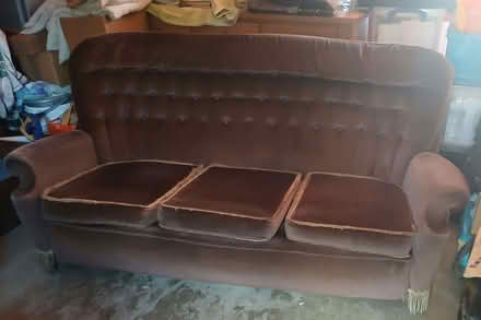 Photo of free Brown 3-seater sofa (Crosby Ravensworth CA10) #2
