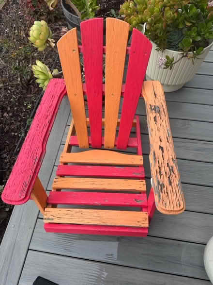 Photo of free Kids Adirondack chairs (Mountain View) #2