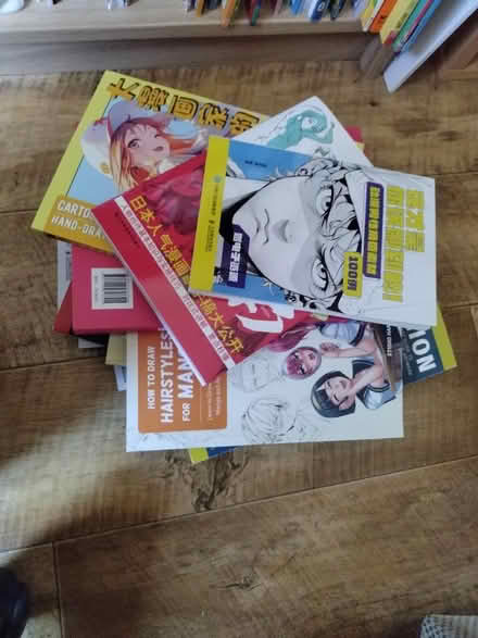 Photo of free Big pile of manga drawing books (Rowner PO13) #1