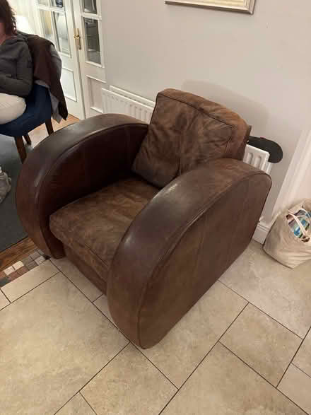 Photo of free Leather armchair (Sandyford) #1