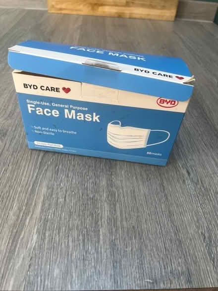 Photo of free Opened box of 3 layer face masks. (Southsea PO4) #1