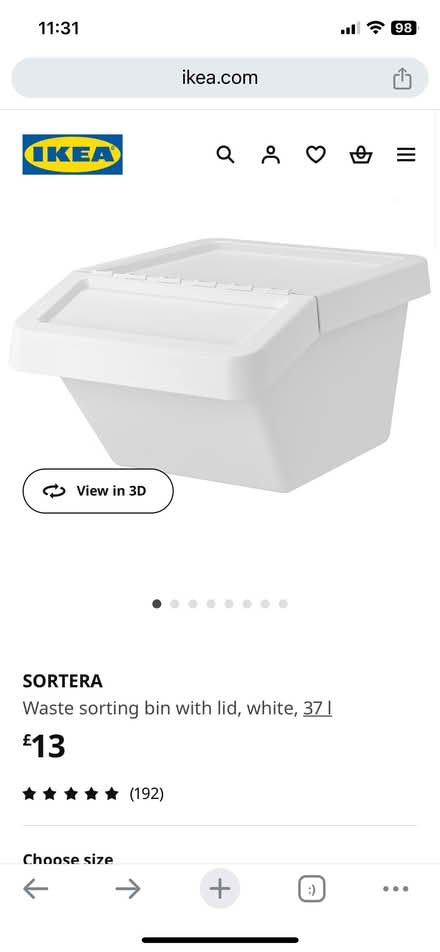 Photo of free IKEA white large box (Fulham SW6) #2
