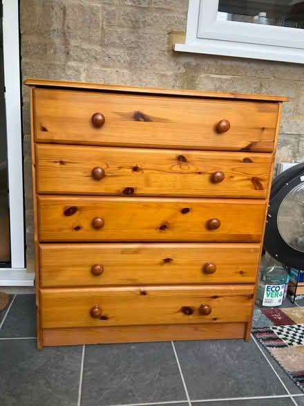 Photo of free 6 drawer pine chest of drawers (Eynsham OX29) #2