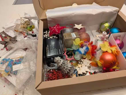 Photo of free Two big boxes of festive decorations (North Road) #1