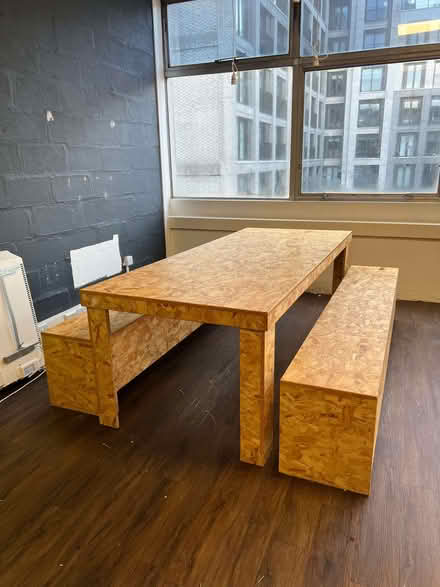 Photo of free 3m OSB Dining Table & Bench Seating (New England Quarter BN1) #1