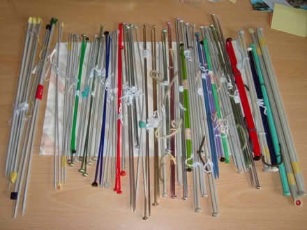 Photo of free About 25 used knitting needles metric and imperial. (Burntwood CH5) #1