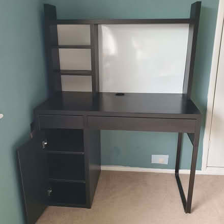 Photo of free Desk, IKEA Micke desk with drawers and shelf. (Over Kellet LA6) #1