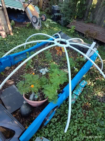 Photo of free PVC spider, netting scraps (Westmont) #1