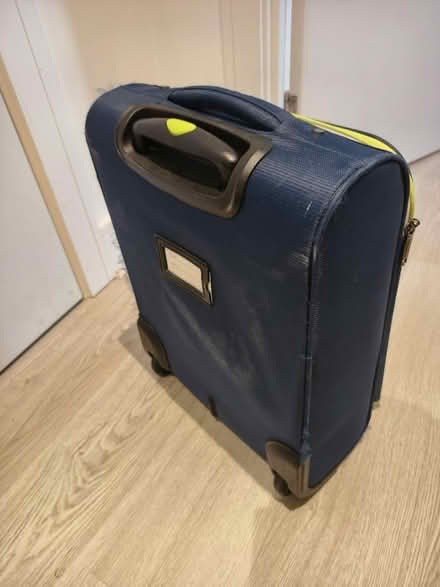 Photo of free Blue small luggage (green accents) (SG63AW) #2