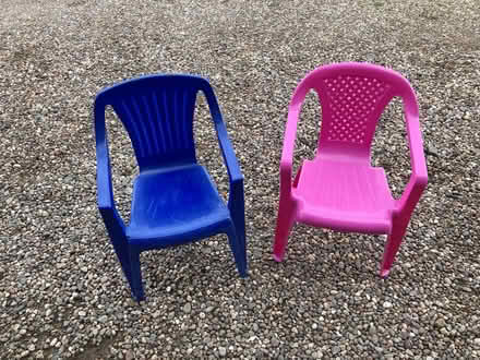 Photo of free Two plastics children’s outdoor seats (Porthill SY3) #1