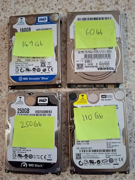 Photo of free Four 2.5" SATA laptop disks (Cosham PO6) #1