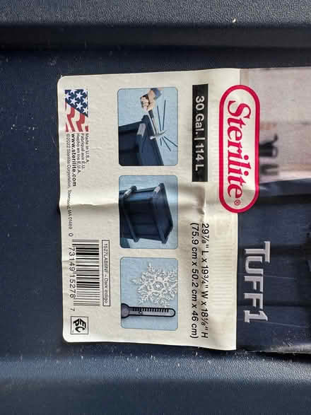 Photo of free Container -Sterliite (Cross Keys 21210’) #2