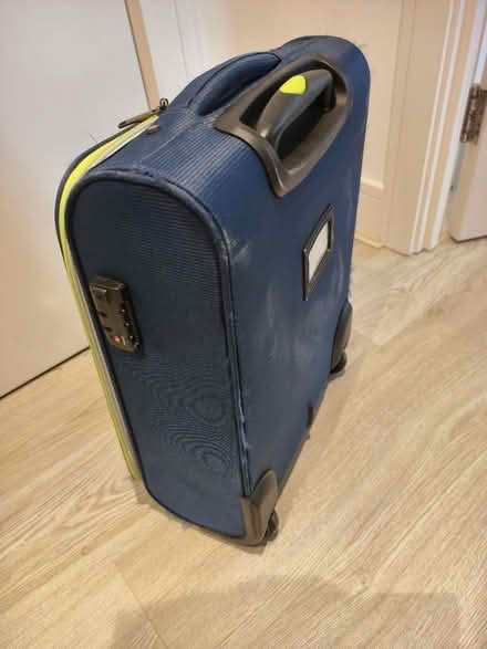 Photo of free Blue small luggage (green accents) (SG63AW) #3