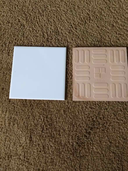 Photo of free White square tiles 15cm x 15cm (Leckhampton GL53) #1