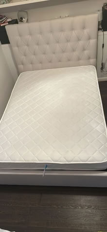 Photo of free Double box spring mattress used in spare bedroom (Shepherds Bush W14) #1