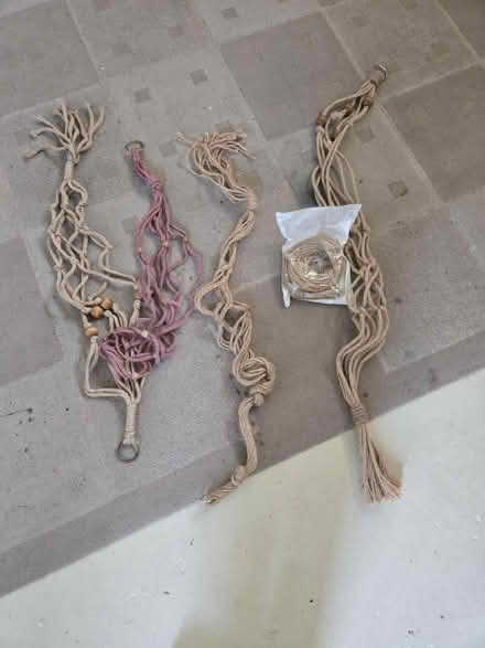 Photo of free Macrame plant hangers (5) (Hazlet, NJ) #1