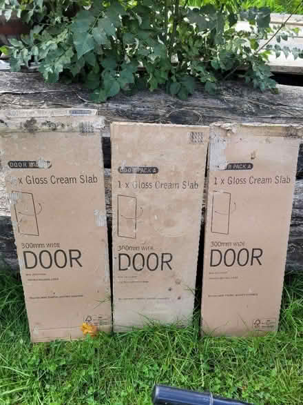 Photo of free Gloss slab cupboard doors (Wimborne,Colehill) #1