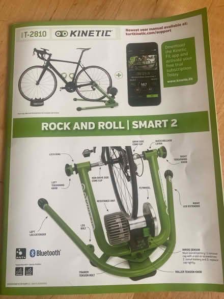 Photo of free Kinetic Smart 2 Indoor Bike Trainer (Greystones) #2