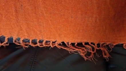Photo of free Lightweight burnt orange chenille throw (Broomridge FK7) #2