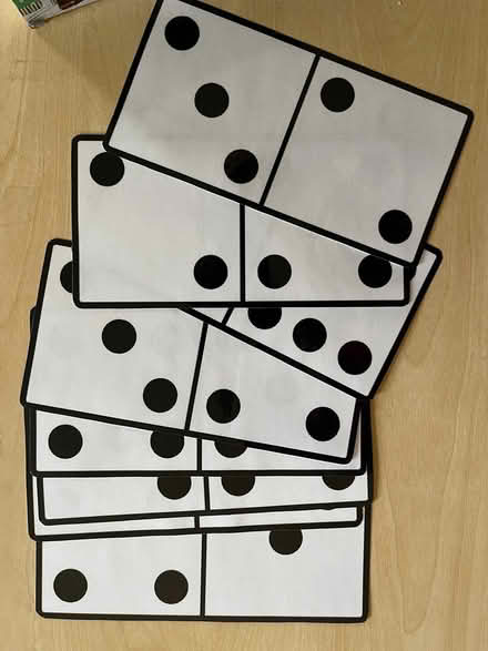 Photo of free Large Laminated Dominoes (Springfield, Delco) #1
