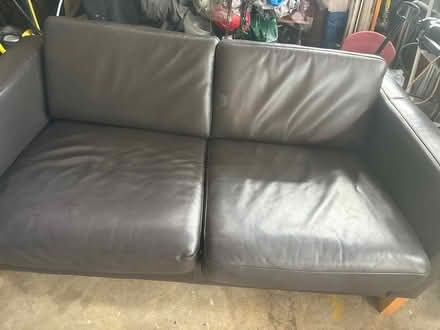 Photo of free 2 x two seater leather sofas (B45) #1