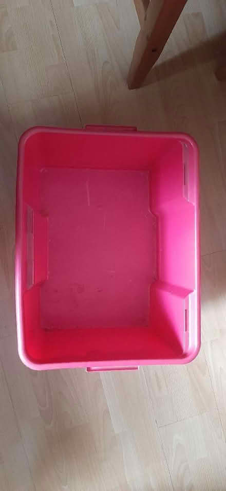 Photo of free Strong fuschia plastic storage box (Loanhead EH20) #2