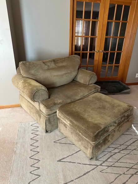 Photo of free Couch and Oversized Chair (96th & Fallcreek) #1