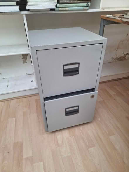 Photo of free Small metal filing cabinet (Gu23 6as) #1