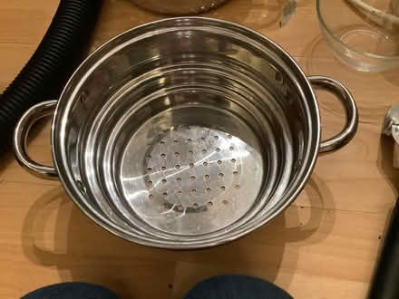Photo of free Metal steamer inset, fits saucepans 6-8inches. (Brampton S40) #1