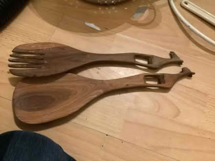 Photo of free Pair of wooden salad servers (Brampton S40) #1