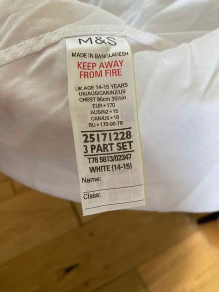 Photo of free 6 x M&S white short sleeved school shirts (Freehold LA1) #3