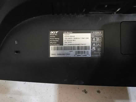 Photo of free 20 Acer Monitor (Gunbarrel) #2