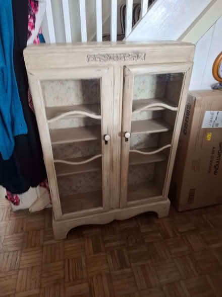 Photo of free Shabby chic glass cabinet (St Helens TN34) #1