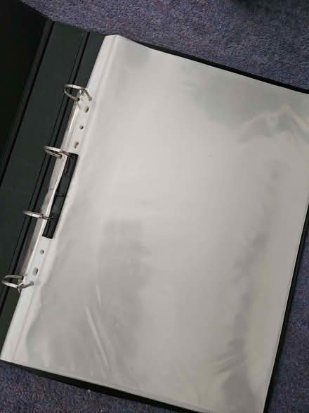 Photo of free Black A3 ring binder with plastic sleeves (Radford Semele CV31) #3