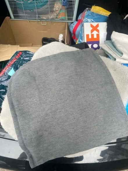 Photo of free Two grey pillowcases square (Dennistoun G31) #2