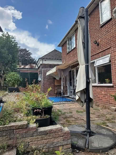 Photo of free 3m adjustable square garden parasol frame and base (Lower Earley RG6) #2