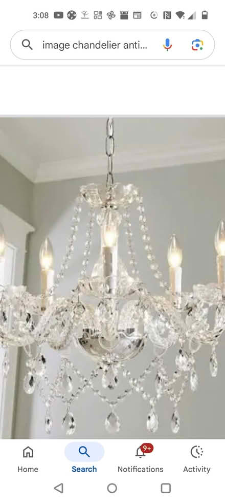 Photo of Chandelier light fixture (north) #1