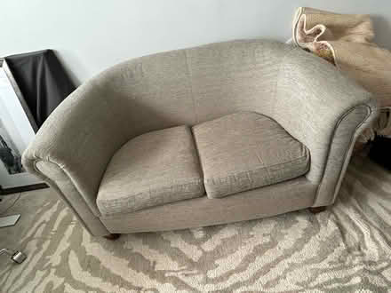 Photo of free Grey love seat sofa (GU22) #2