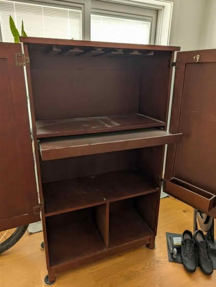 Photo of free Solid wood wine cabinet etc (American University Park, DC) #1