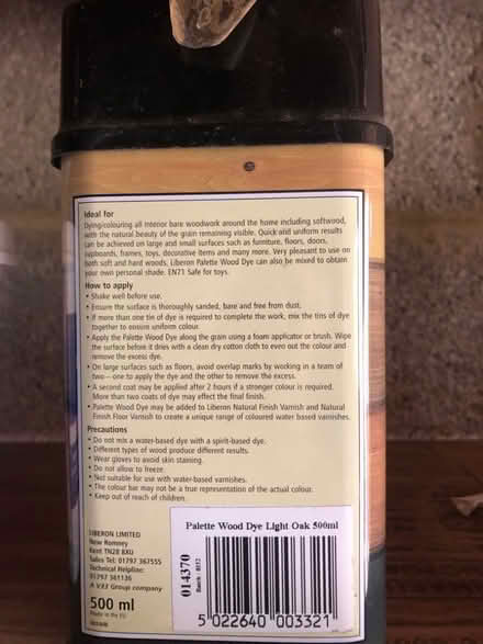 Photo of free Light oak wood dye (Chesham HP5) #2