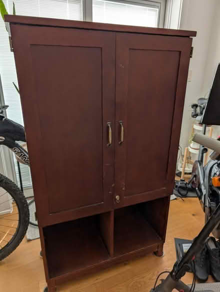 Photo of free Solid wood wine cabinet etc (American University Park, DC) #2