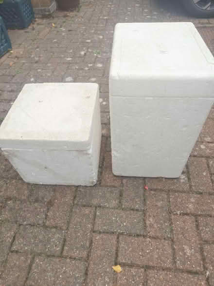 Photo of free Two polystyrene chiller boxes with lids (Putnoe MK41) #1
