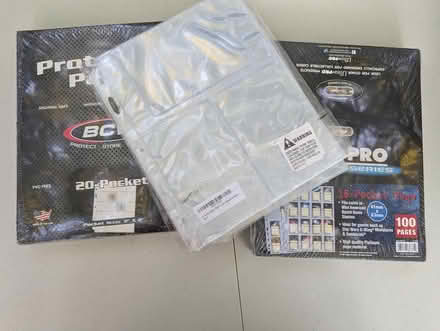 Photo of free binder pages with card pockets (Davis Square Somerville) #1
