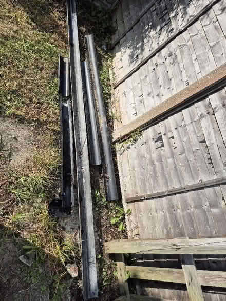 Photo of free Odd lengths of half round guttering (Harley Shute TN38) #1