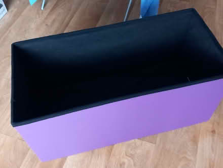 Photo of free Purple ottoman (whitstable) #1