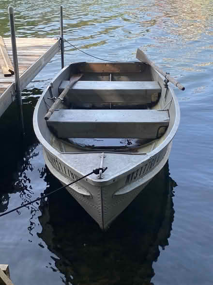 Photo of free 12’ Aluminum Rowboat (Lake Moraine) #1