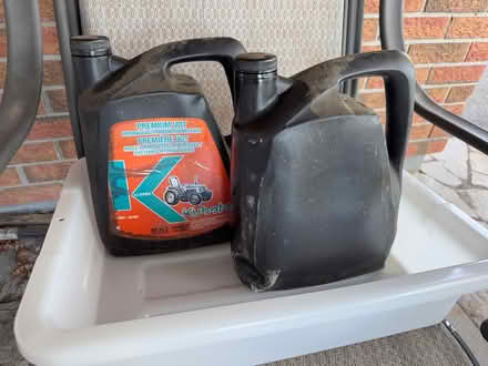 Photo of free Two jugs of waste hydraulic oil (near Tartan/ Jockvale) #1